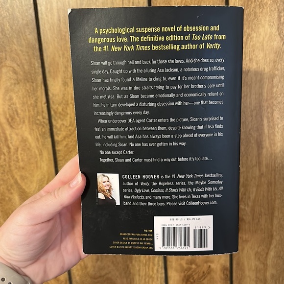 Colleen Hoover Book | Too Late - Picture 3 of 3